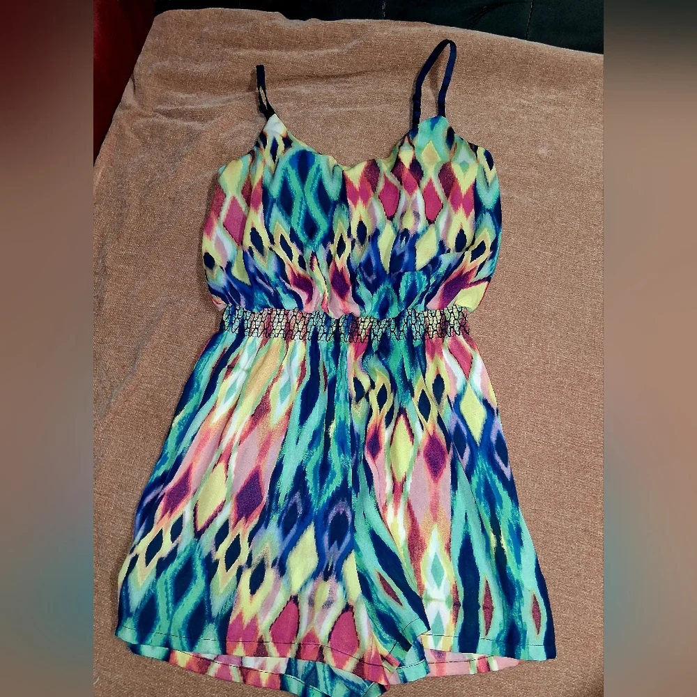 Maurices Multicolor Patterned Romper - Picture 11 of 11